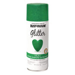 Specialty Glitter Spray Paint, Glitter Kelly Green, 10.25 oz Aerosol Can, 6/Carton