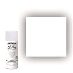 Specialty Glitter Spray Paint, Glitter White, 10.25 oz Aerosol Can, 6/Carton