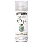 Specialty Triple Thick Glaze Spray Paint, High Gloss Clear, 12 oz Aerosol Can, 6/Carton