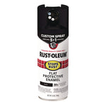 Stops Rust 5-in-1 Spray Paint, Flat Black, 12 oz Aerosol Can