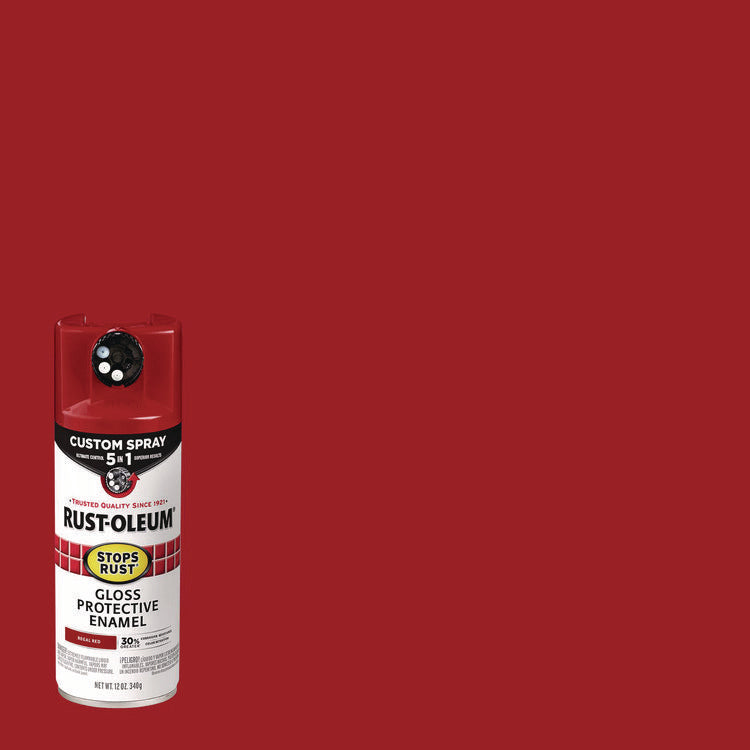 Stops Rust 5-in-1 Spray Paint, Gloss Regal Red, 12 oz Aerosol Can