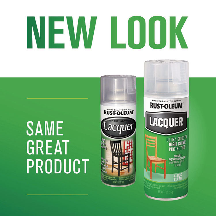 Specialty Lacquer Spray Paint, Gloss Clear, 12 oz Aerosol Can