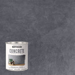 Concrete Interior Wall Paint, Flat Charcoal Gray, Quart Can, 2/Carton