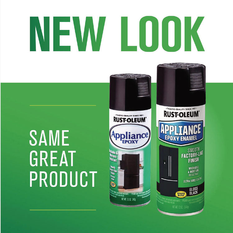 Specialty Appliance Epoxy Spray Paint, Gloss Black, 12 oz Aerosol Can