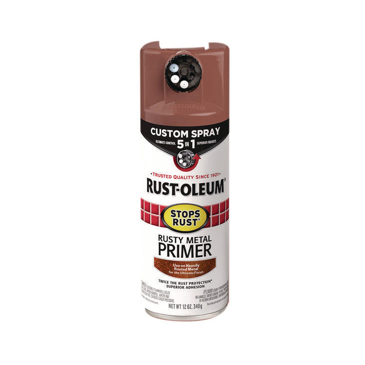 Stops Rust 5-in-1 Spray Paint, Rusty Metal, 12 oz Aerosol Can, 6/Carton