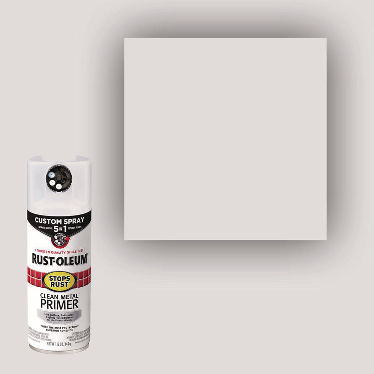 Stops Rust 5-in-1 Spray Paint, Clean Metal, 12 oz Aerosol Can, 6/Carton