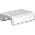 Breyta Monitor Stand, 13.94" x 11.97" x 3.25" to 6", White, Supports 33 lbs
