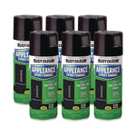 Specialty Appliance Epoxy Spray Paint, Gloss Black, 12 oz Aerosol Can, 6/Carton
