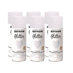 Specialty Glitter Spray Paint, Glitter White, 10.25 oz Aerosol Can, 6/Carton