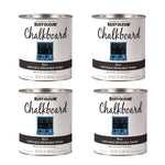 Chalkboard Paint, Matte Black, Quart Can, 4/Carton