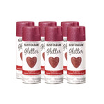 Specialty Glitter Spray Paint, Glitter Pink, 10.25 oz Aerosol Can, 6/Carton