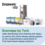 Surface Cleaning Wet Wipe, 1-Ply, 6 x 6, Lemon, White, 900 Sheets, 4/Carton