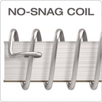 Coil-Lock Wirebound Notebook, 3-Hole Punch, 5-Subject, College Rule, Randomly Assorted Covers, (200) 11 x 8.5 Sheets