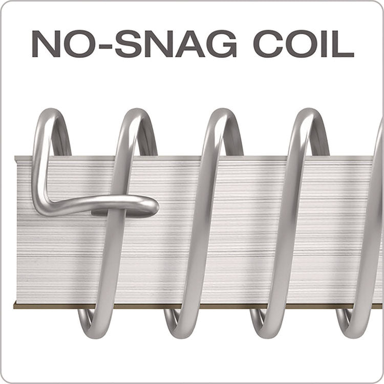 Coil-Lock Wirebound Notebook, 3-Hole Punch, 5-Subject, College Rule, Randomly Assorted Covers, (200) 11 x 8.5 Sheets