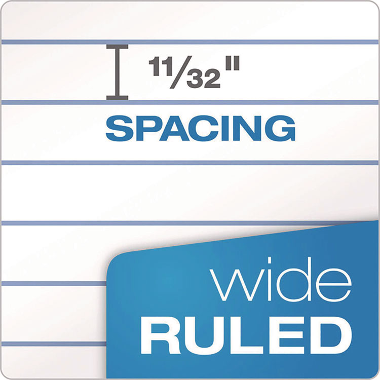 Coil-Lock Wirebound Notebook, 3-Hole Punched, Wide/Legal Rule, Randomly Assorted Cover Color, (70) 10.5 x 8 Sheets