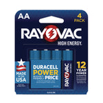 High Energy Premium Alkaline Aa Batteries, 4/pack