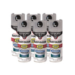 Stops Rust 5-in-1 Spray Paint, Gray, 12 oz Aerosol Can, 6/Carton