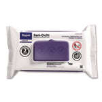 Super Sani-Cloth Germicidal Disposable Wipes, Large, 1-Ply, 8.2 x 9.8, Unscented, White, 80/Pack
