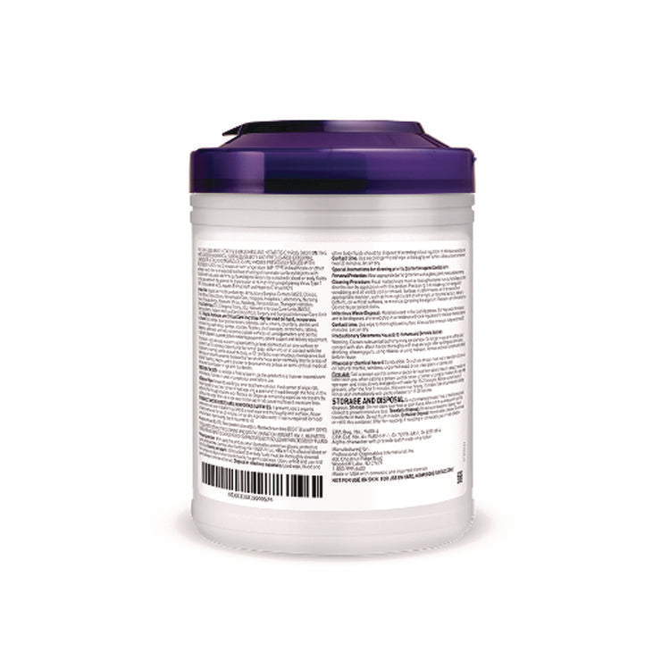 Super Sani-Cloth Germicidal Disposable Wipes, 1-Ply, 6 x 6.75, Unscented, White, 160/Canister, 12 Canisters/Carton