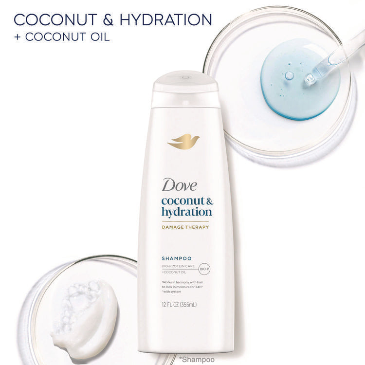 Coconut Shampoo, 12 oz Bottle, 6/Carton