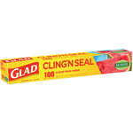 Cling'N Seal Plastic Food Wrap, 12" x 33.3 yd, 100 sq ft Roll, 16 Rolls/Carton