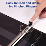 Heavy-Duty View Binder With Durahinge, One Touch Ezd Rings And Extra-Wide Cover, 3 Ring, 3" Capacity, 11 X 8.5, White, (1321)