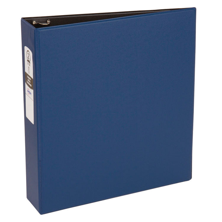 Economy Non-View Binder With Round Rings, 3 Rings, 2" Capacity, 11 X 8.5, Blue, (3500)