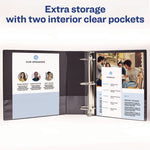 Economy Non-View Binder With Round Rings, 3 Rings, 3" Capacity, 11 X 8.5, Blue, (4600)