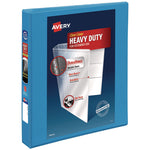 Heavy-Duty Non Stick View Binder With Durahinge And Slant Rings, 3 Rings, 1" Capacity, 11 X 8.5, Light Blue, (5301)