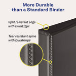Heavy-Duty Non Stick View Binder With Durahinge And Slant Rings, 3 Rings, 2" Capacity, 11 X 8.5, White, (5504)