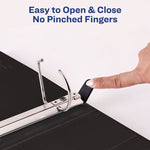 Heavy-Duty Non Stick View Binder With Durahinge And Slant Rings, 3 Rings, 2" Capacity, 11 X 8.5, White, (5504)