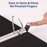 Heavy-Duty Non Stick View Binder With Durahinge And Slant Rings, 3 Rings, 3" Capacity, 11 X 8.5, Light Blue, (5601)