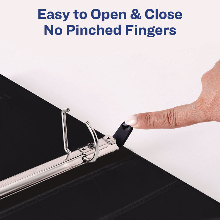 Heavy-Duty Non Stick View Binder With Durahinge And Slant Rings, 3 Rings, 1.5" Capacity, 11 X 8.5, White, (5404)