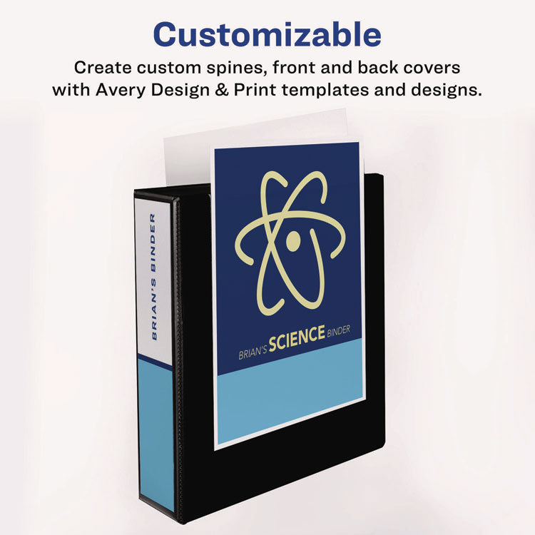 Durable View Binder With Durahinge And Slant Rings, 3 Rings, 2" Capacity, 11 X 8.5, Blue