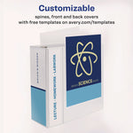 Durable View Binder With Durahinge And Ezd Rings, 3 Rings, 5" Capacity, 11 X 8.5, White, (9901)