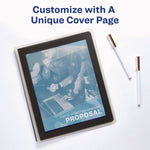Flexi-View Binder With Round Rings, 3 Rings, 0.5" Capacity, 11 X 8.5, Navy Blue