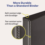 Heavy-Duty View Binder With Durahinge And Locking One Touch Ezd Rings, 3 Rings, 3" Capacity, 11 X 8.5, Red