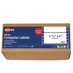 Dot Matrix Printer Mailing Labels, Pin-Fed Printers, 1.94 X 4, White, 5,000/box