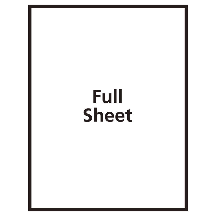 Avery Sticker Project Paper Laser/Inkjet Multipurpose Labels, 11 x 8.5, Glossy Clear, 1 Label/Sheet, 7 Sheets/Pack
