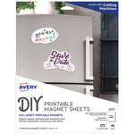 Printable Magnet Sheets, 8.5 X 11, White, 5/pack