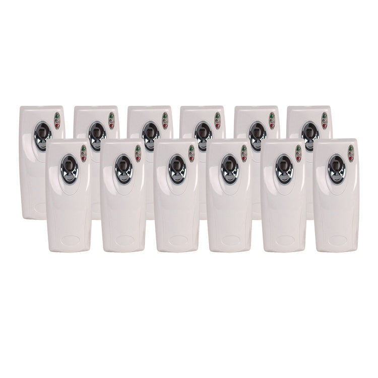 Metered Air Freshener Dispenser, 9.5" x 3.5" x 3.75", White, 12/Carton