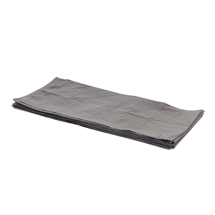 Linear Low-Density Can Liners, 55 gal, 1.7 mil, 39" x 56", Silver, Flat Pack, 50/Carton