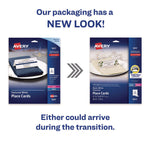 Small Textured Tent Cards, White, 3.75 x 1.44, 6 Cards/Sheet, 25 Sheets/Pack
