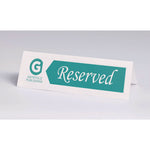 Large Embossed Tent Card, White, 11, x 3.5, 1 Card/Sheet, 50 Sheets/Box