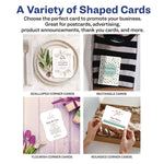 Printable Postcards, Laser, 80 lb, 4 x 6, Matte White, 80 Cards, 2 Cards/Sheet, 40 Sheets/Box