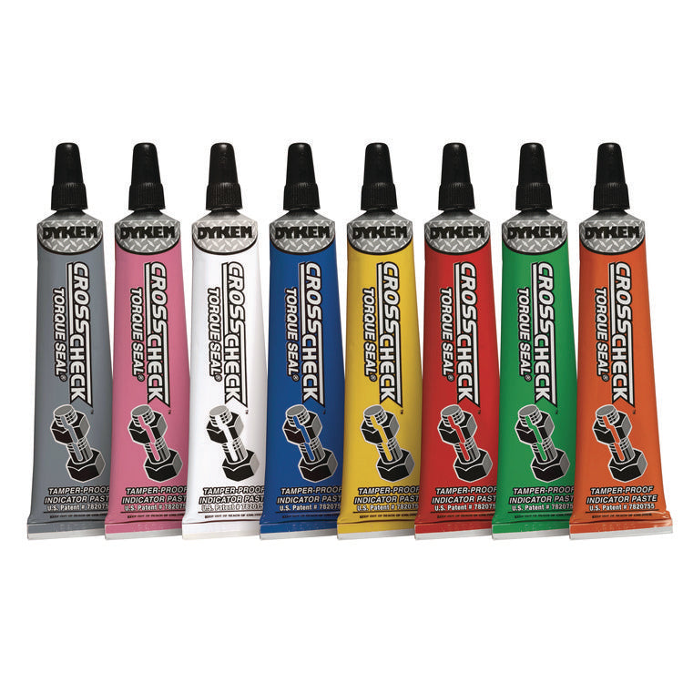 Cross Check Torque Seal Tamper-Proof Indicator Paste, 1 oz Tube, Orange, 24/Carton