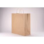 Kraft Paper Bags, Rope Handles, 18" x 7" x 18.5", Kraft, 200/Bundle