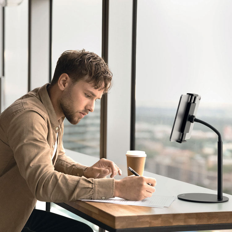 TWIST Black Table Stand for Tablets, Black