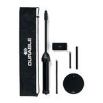 TWIST COMBI Black Table and Floor Tablet Stand, Black