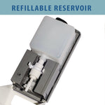 Sanitizer Dispenser, 4.6 x 4.5 x 17, Silver